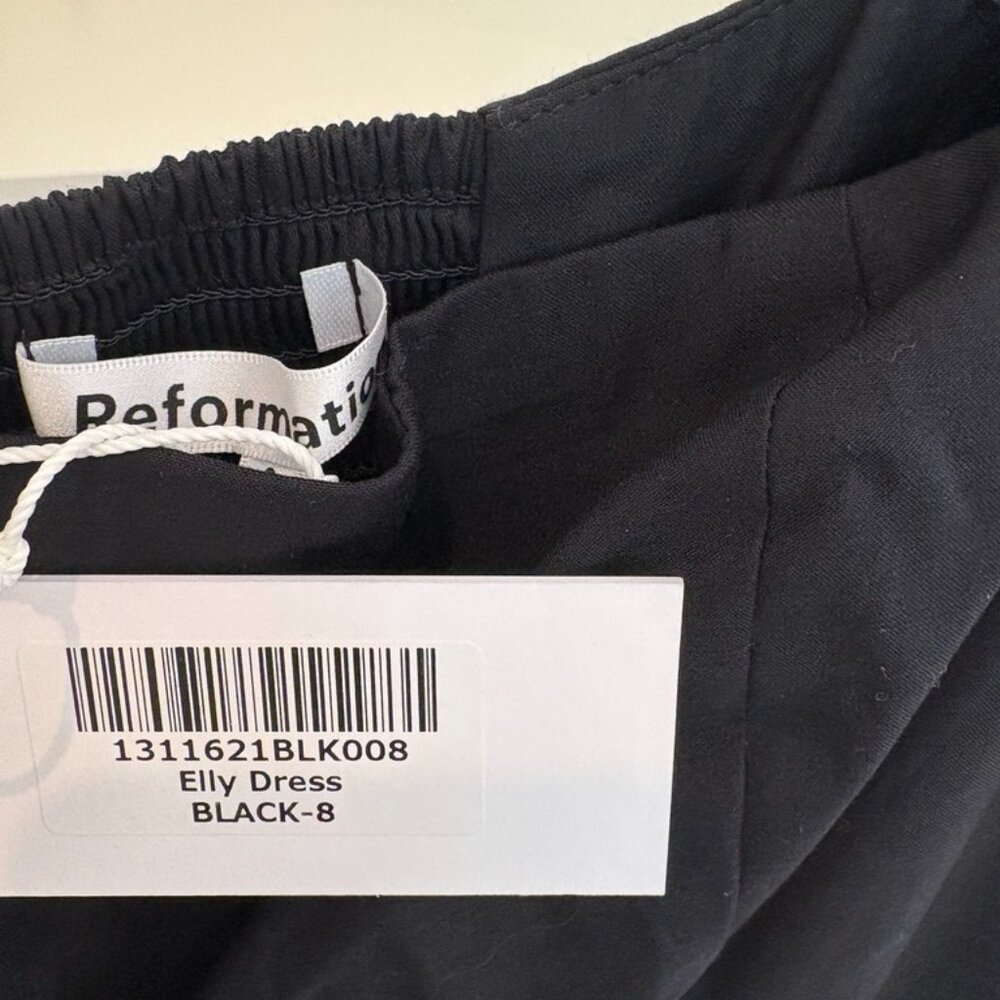Reformation Elly Dress Black